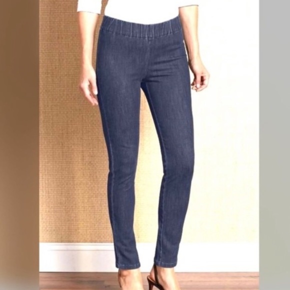 Soft Surroundings‎ Metro Denim Jean Leggings in Blue Size Small - Picture 1 of 5